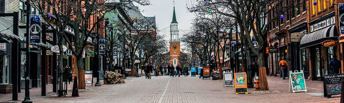 Burlington, Vermont, in the winter