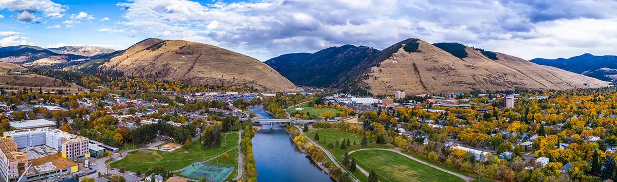 Panoramic view of Missoula, Montana