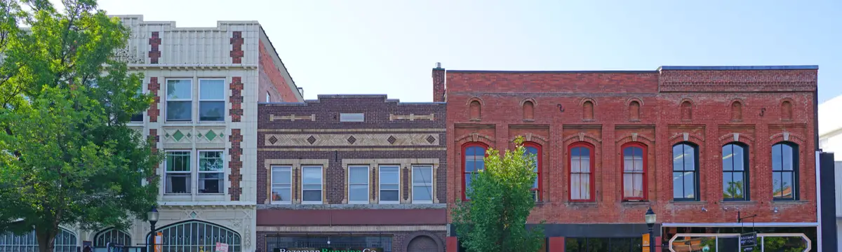 Buildings in downtown Bozeman, Montana